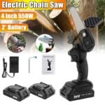 Handheld 4inch Mini Saw Electric Cordless Pruning Home Woodworking Garden Power Tool Logging Tree Cutter For Makita Battery