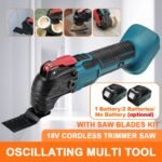 Electric Cordless Oscillating Multitools Machine Multi-function Trimmer Saw Renovator Power Multi-Tool for Makita 18V Battery