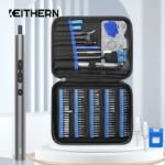 KEITHERN Electric Screwdriver Precision Set Strong Magnetic S2 Steel Bit Large Capacity Power Screw Tool Driver For Xiaomi Phone